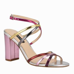 Nine West Obvi Ankle Strap Heeled Sandals - Pink - Ireland (RB3072619)